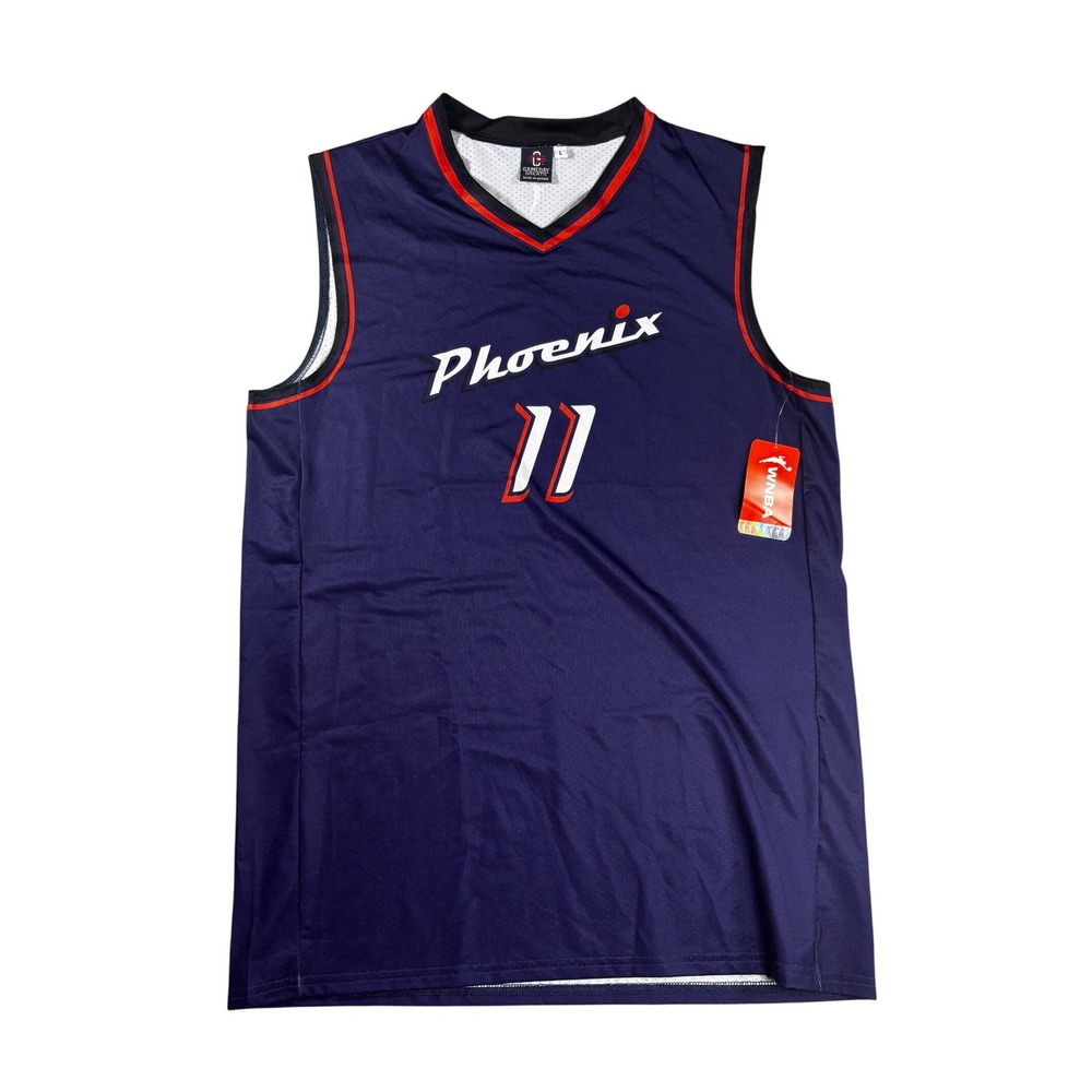 Gameday Greats Phoenix Mercury Lindsay Allen 11 WNBA Jersey Navy Blue Large NEW